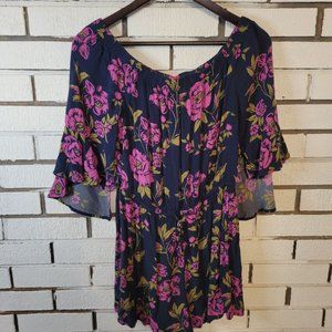 Express Floral Romper Size Medium